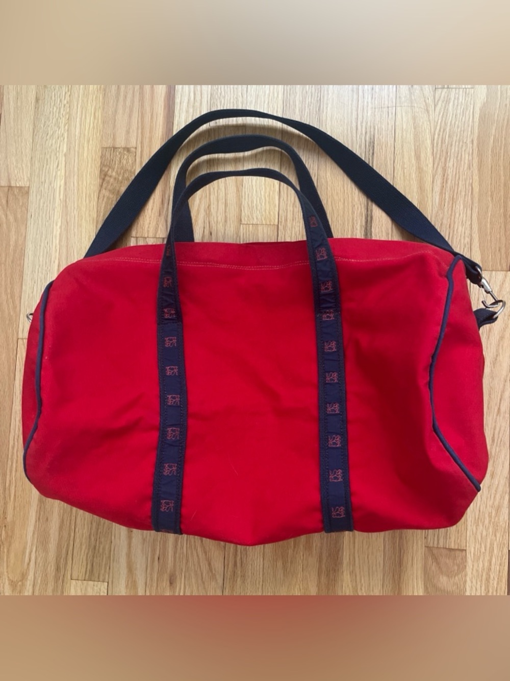 Vintage Warden Brooks Ltd Canvas Duffel Bag Merril Lynch Bull